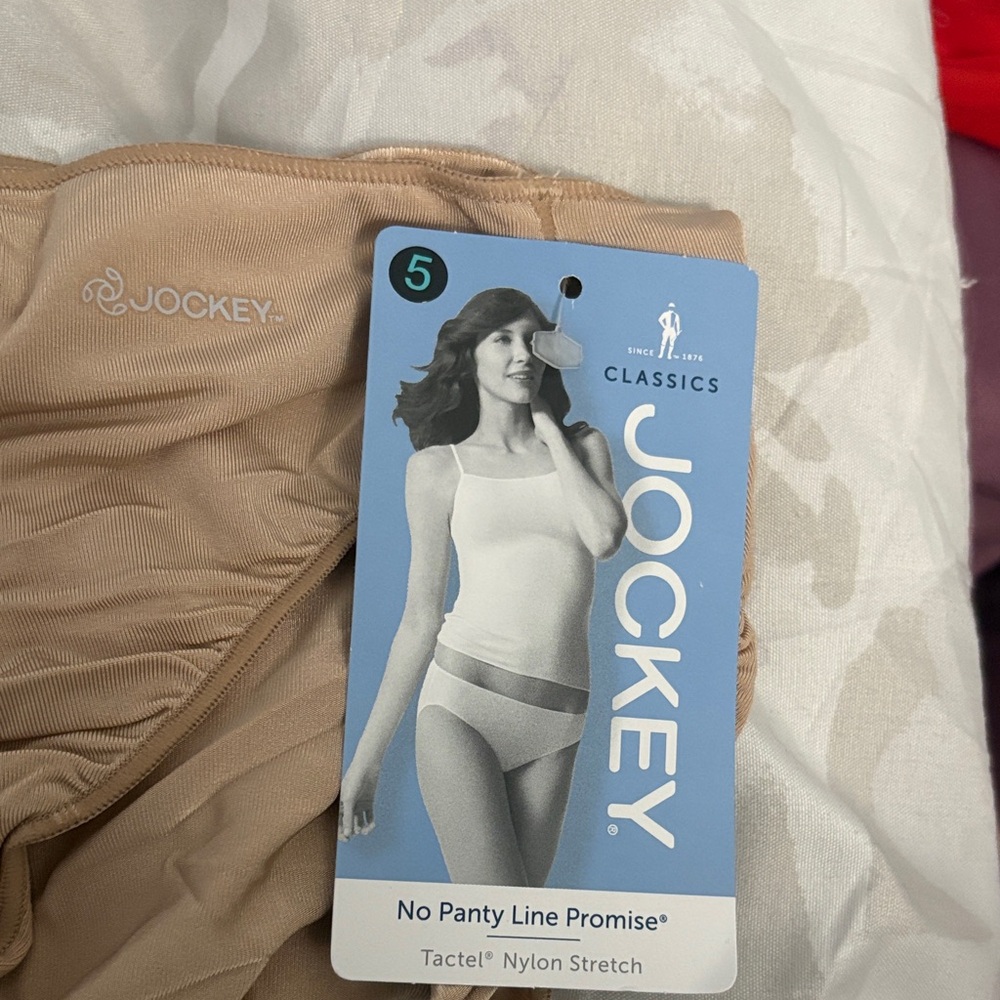 Jockey Women's Panties Nude and Black sz 5 2 pairs - Picture 3 of 4